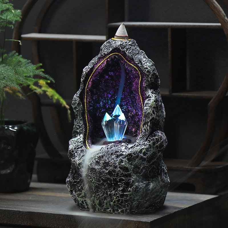 Crystal Cave Backflow Incense Burner