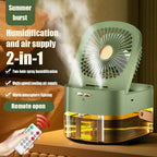 2-in-1 Humidifying Desk Fan