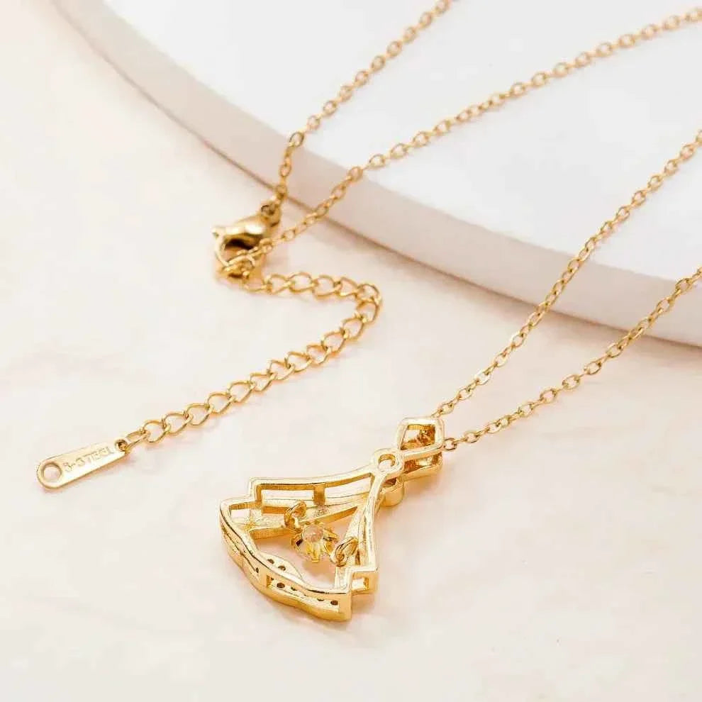 Rhinestone Pendant Necklace